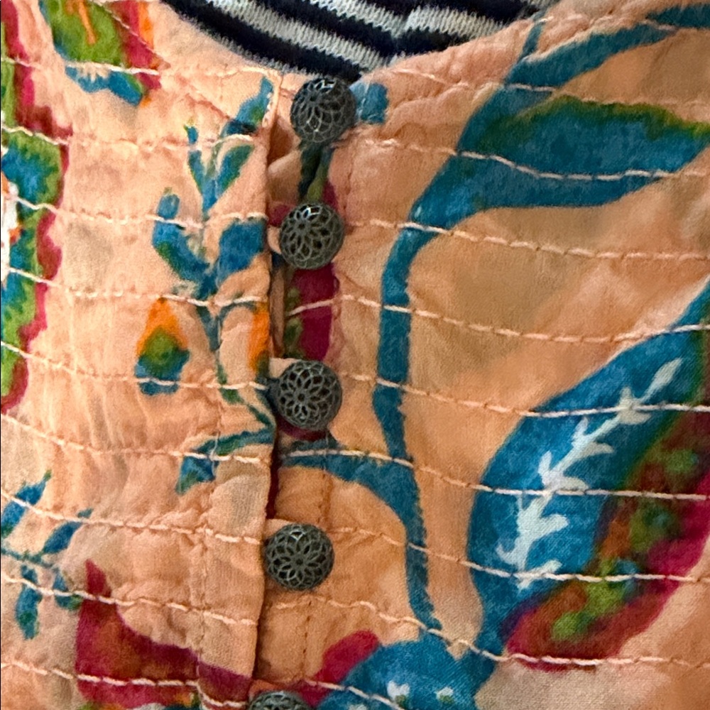 Anthropologie Orange Floral Spaghetti-Strap Midi Jumpsuit - Picture 6 of 6